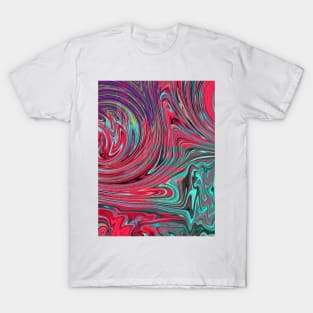 Psychedelic abstract full size pattern T-Shirt